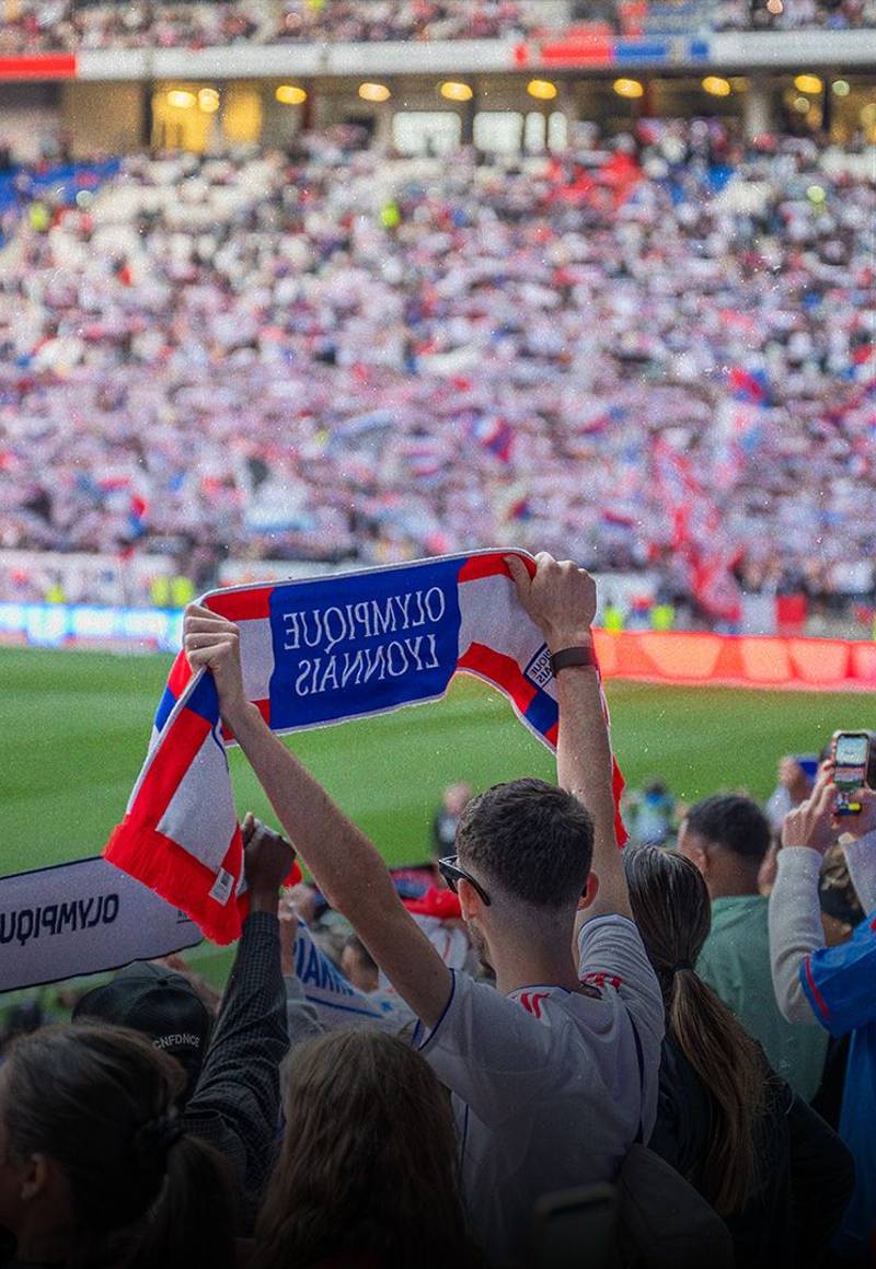 Supporters at Groupama Stadium
